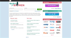 Desktop Screenshot of naukriforwomen.com